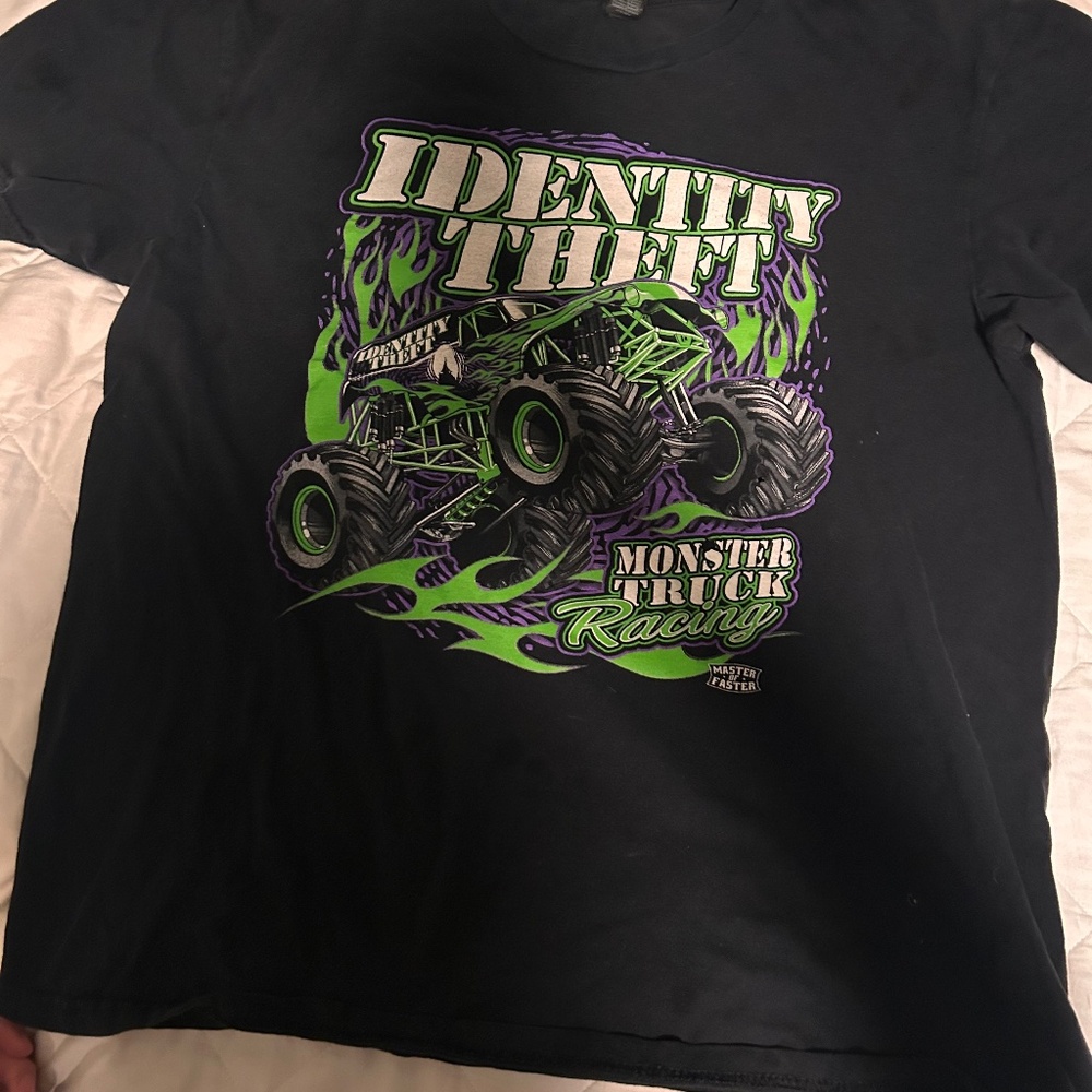 funny monster truck tee